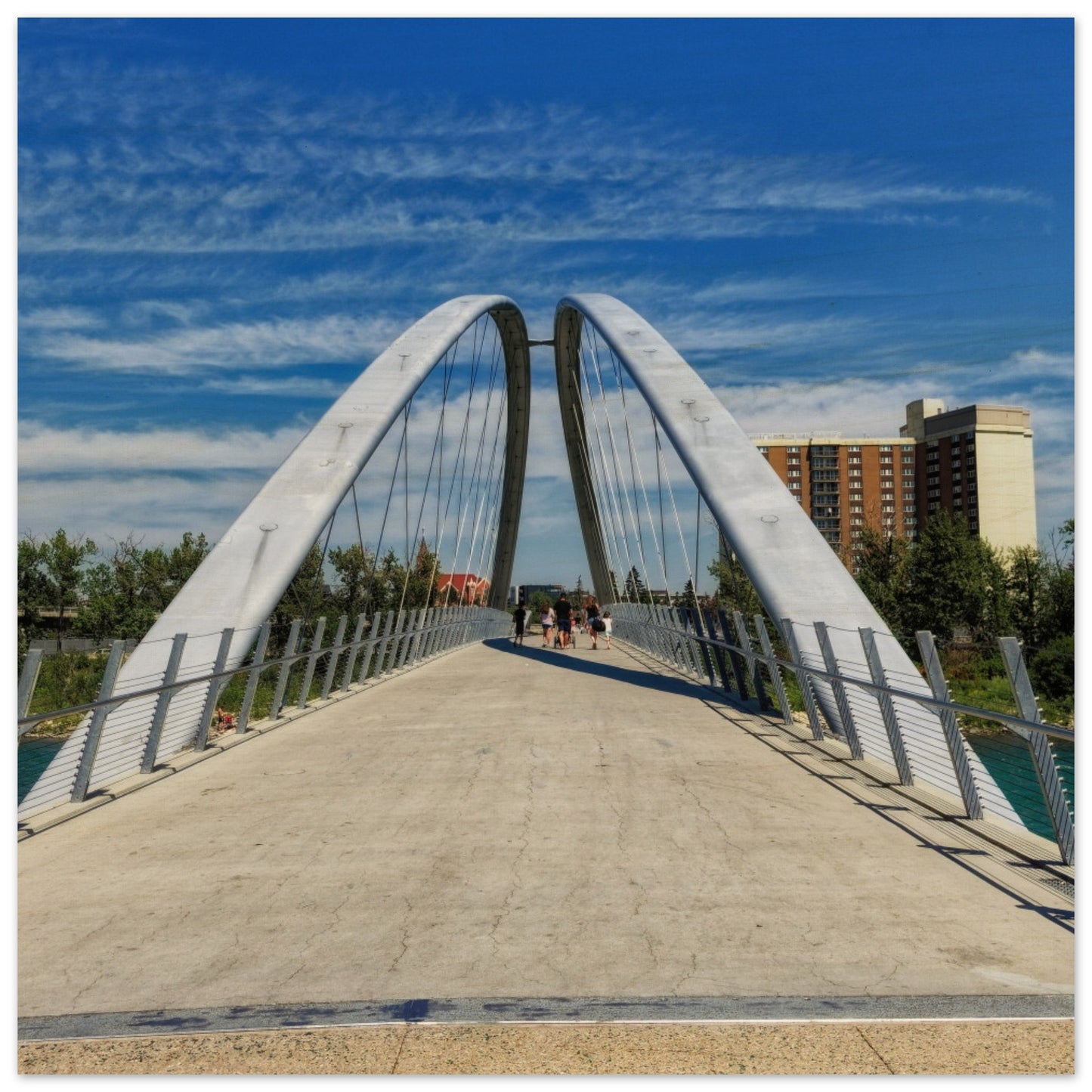 Wood Print - George C. King Bridge