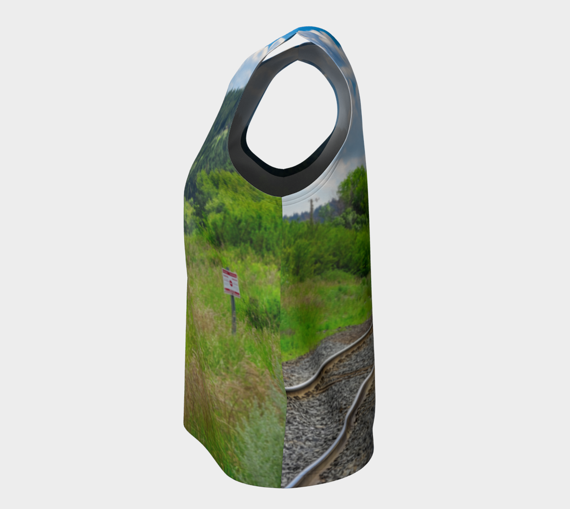 Women's All-Over Loose Regular Tank Top - Edworthy Park CPKC Tracks