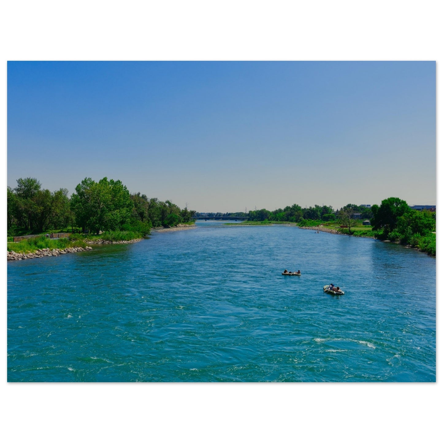 Foam Print - Bow River George C. King Bridge