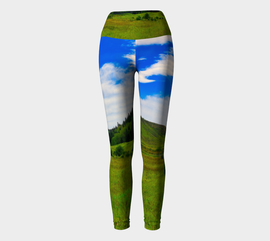 Women's Yoga Leggings - Big Hill Springs Park Entrance