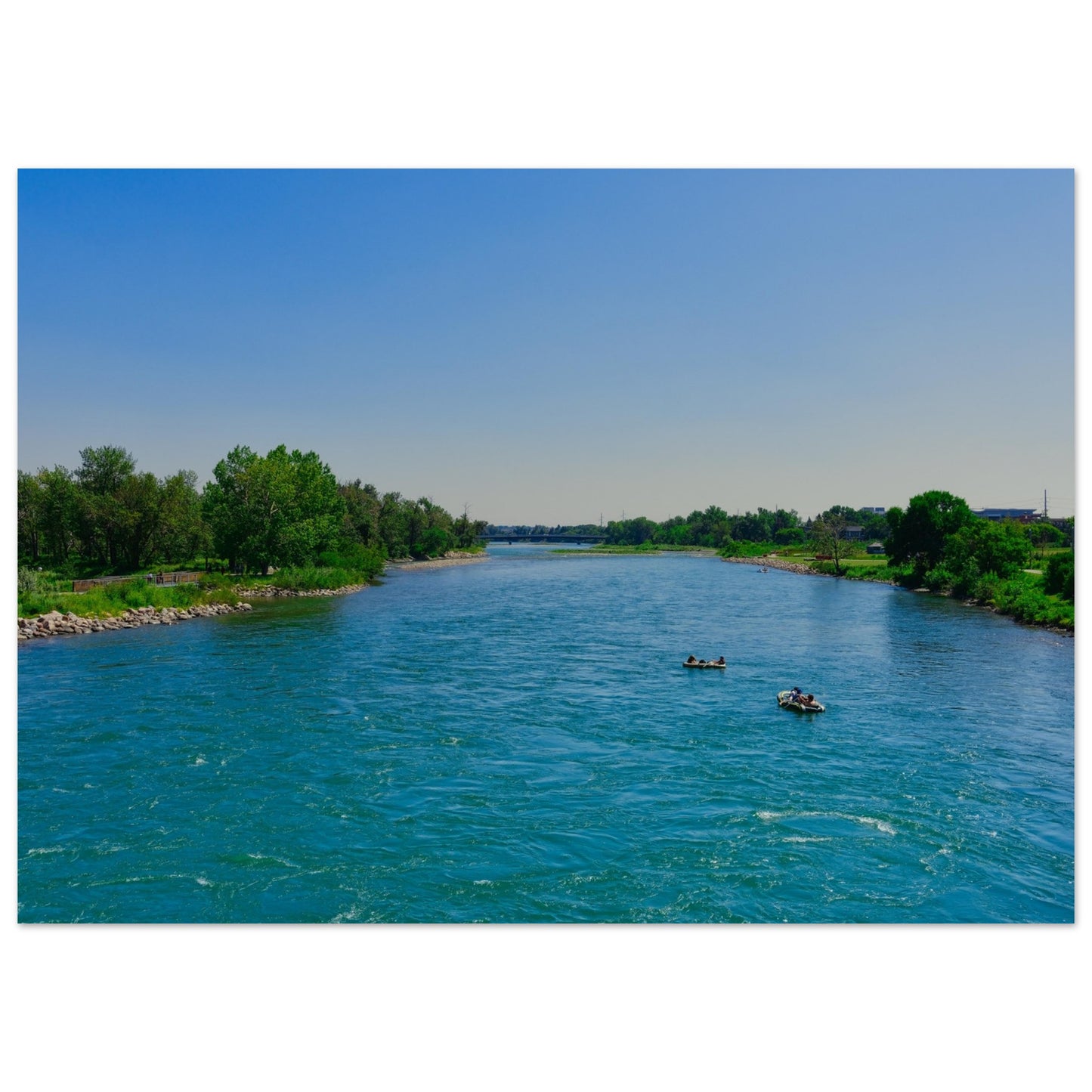 Foam Print - Bow River George C. King Bridge