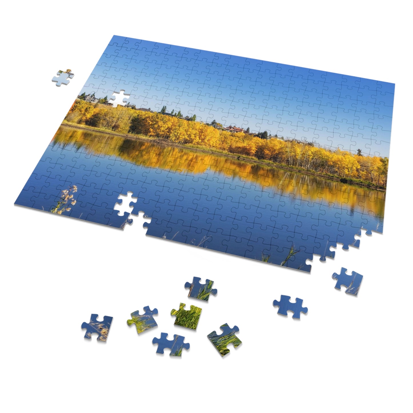 Jigsaw Puzzle (30, 110, 252, 500,1000-Piece) - Fish Creek Park Votier's Flats Pond Fall