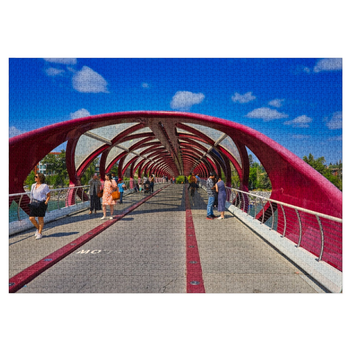 Jigsaw Puzzle - Calgary Peace Bridge