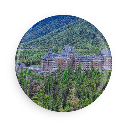 Button Magnet, Round (1 & 10 pcs) - Banff Springs Hotel Surprise Corner