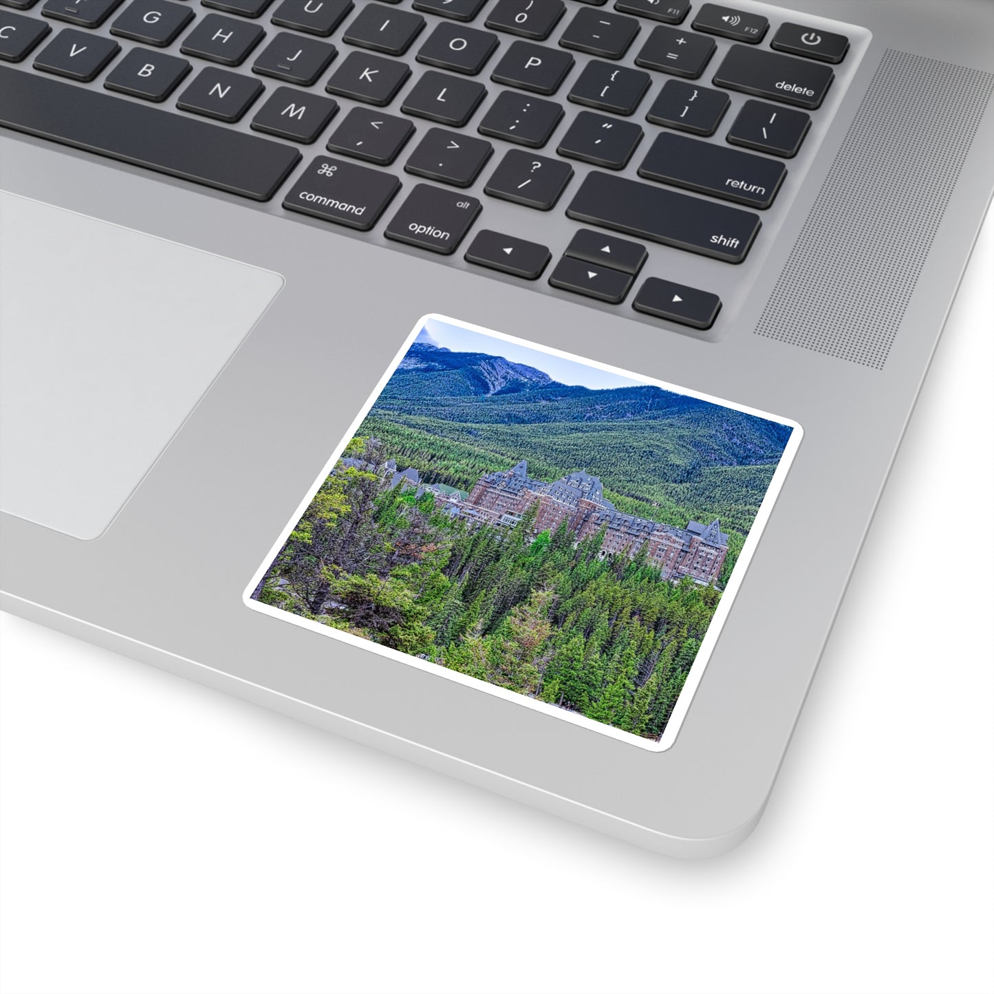 Square Stickers - Banff Springs Hotel Surprise Corner