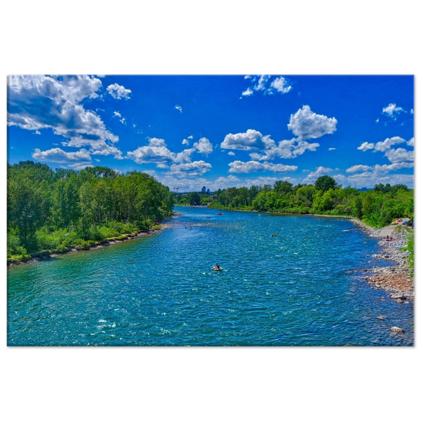 Canvas Print - Prince's Island Park Bow River HDR