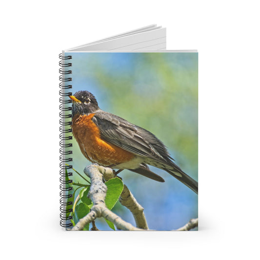 Ruled Line Spiral Notebook - Carburn Park Bird