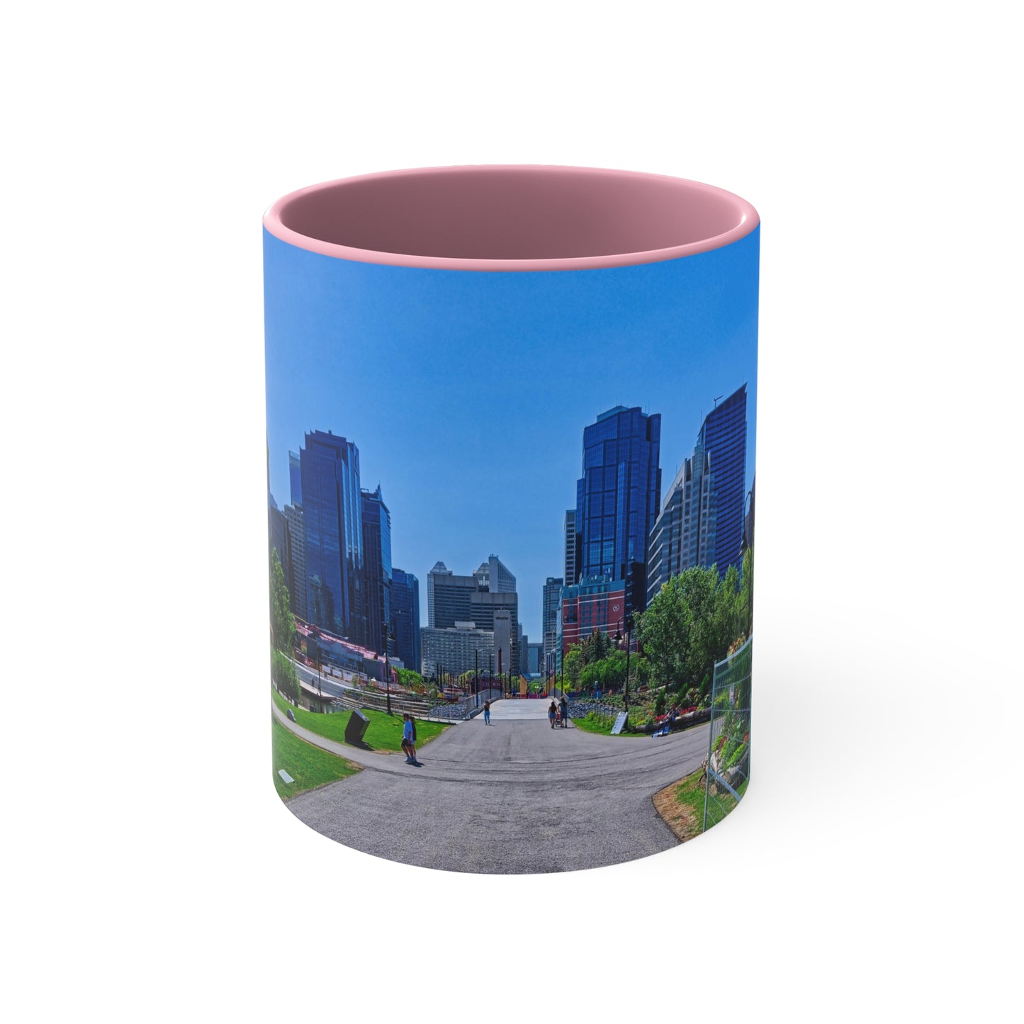 Accent Coffee Mug, 11oz - Downtown Calgary Prince's Island Park HDR