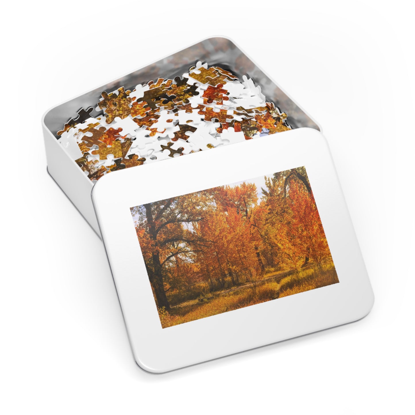 Jigsaw Puzzle (30, 110, 252, 500,1000-Piece) - Sue Higgins Park Fall Trees