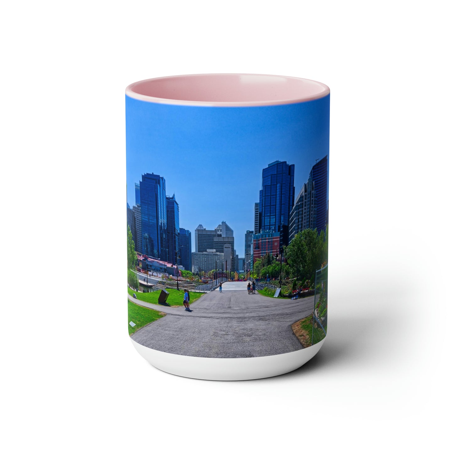 Accent Coffee Mugs, 15oz - Downtown Calgary Prince's Island Park HDR