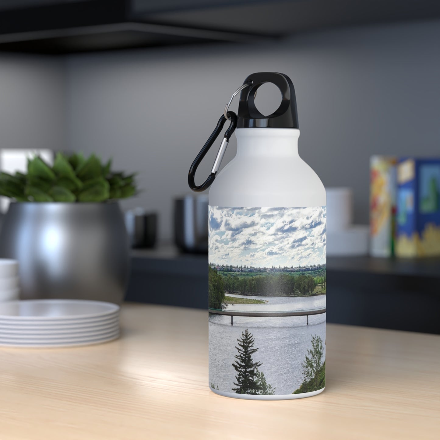 Oregon Sport Bottle - Bow River Fish Creek Park Mallard Point HDR