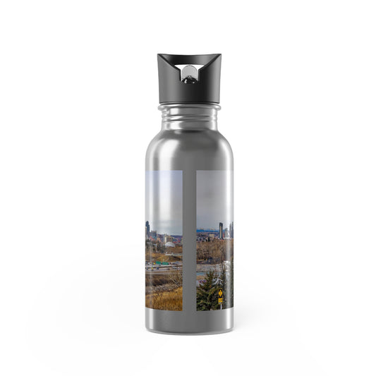 Stainless Steel Water Bottle With Straw, 20oz - Downtown Calgary Max Bell Centre HDR