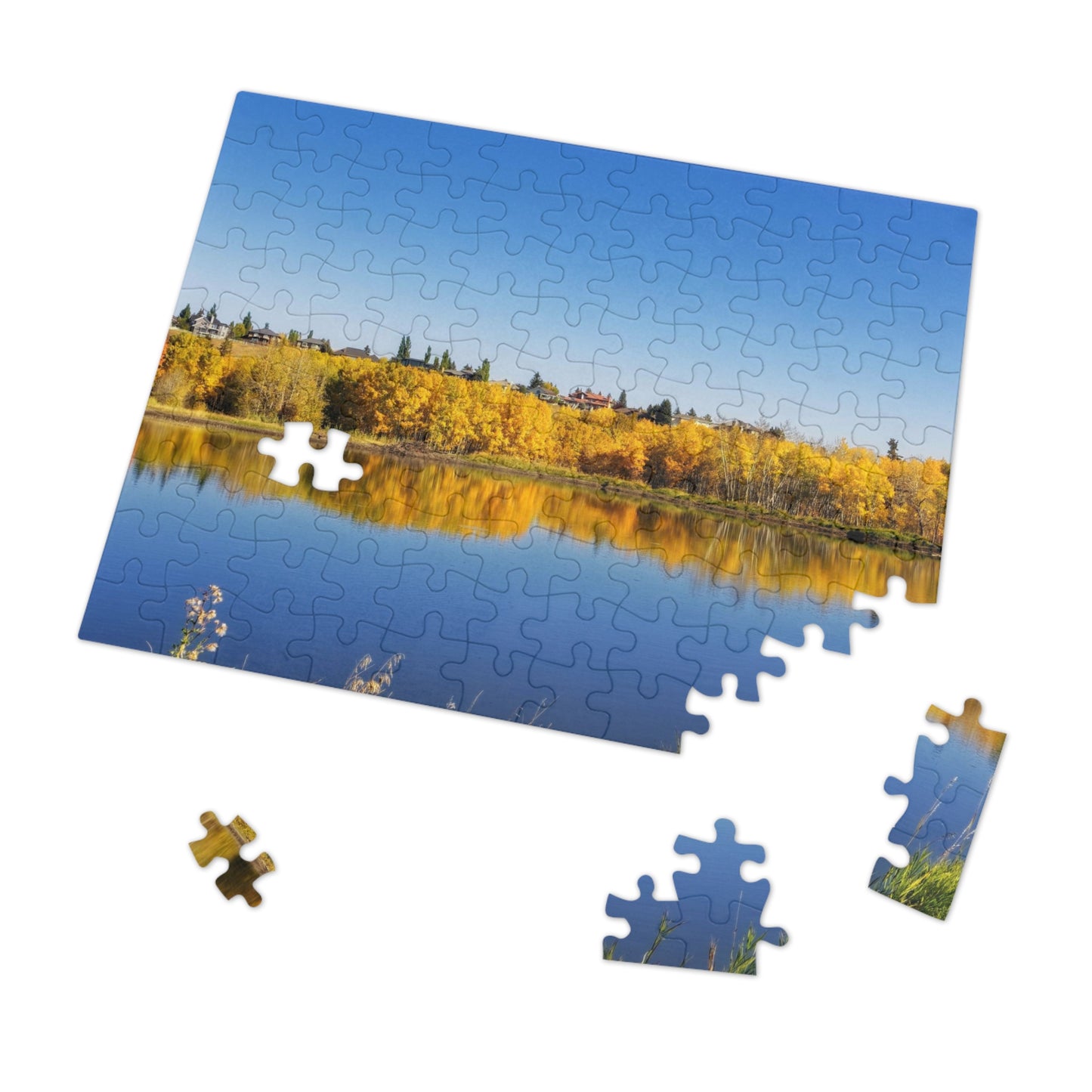 Jigsaw Puzzle (30, 110, 252, 500,1000-Piece) - Fish Creek Park Votier's Flats Pond Fall