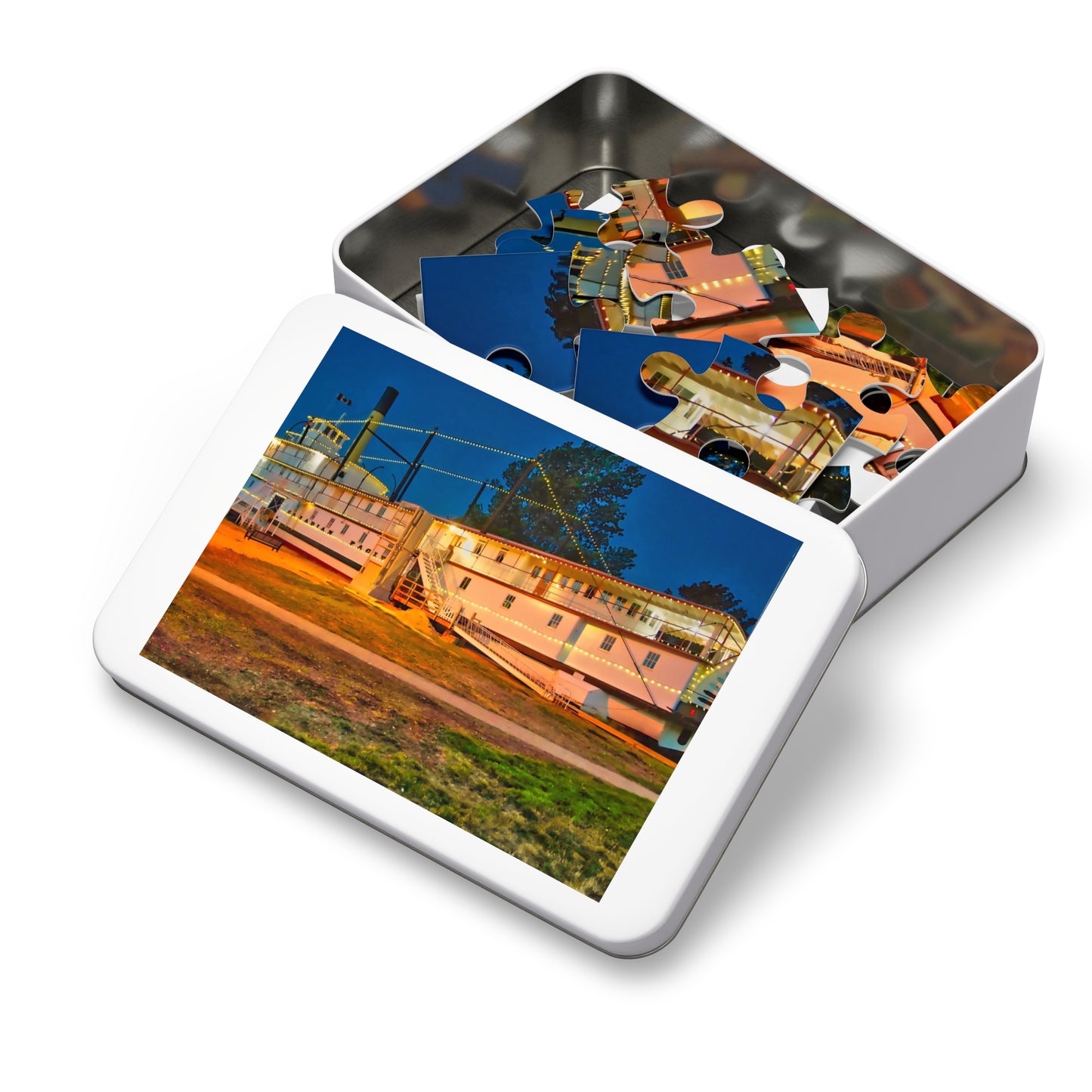 Jigsaw Puzzle (30, 110, 252, 500,1000-Piece) - SS Sicamous 2017 HDR at Night