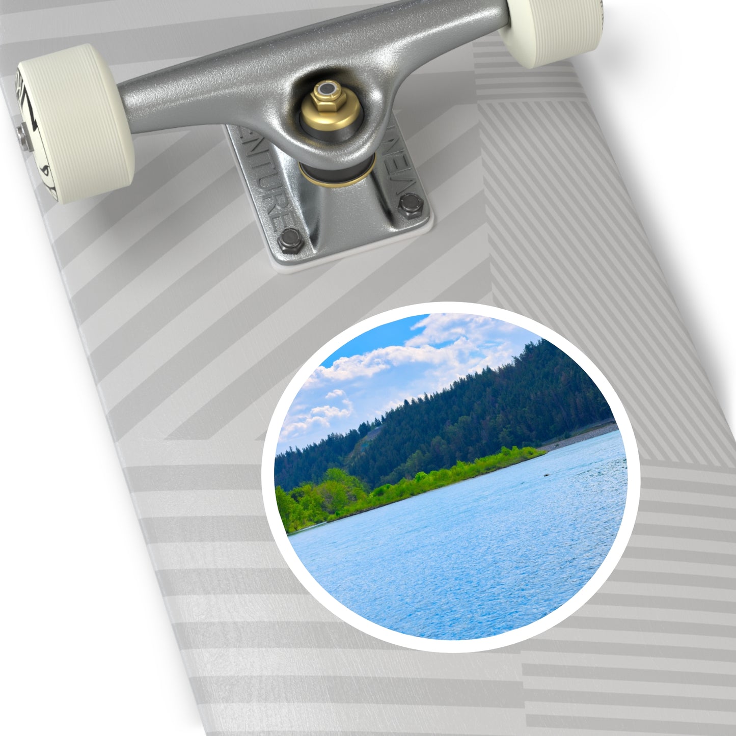 Round Stickers - Edworthy Park Bow River