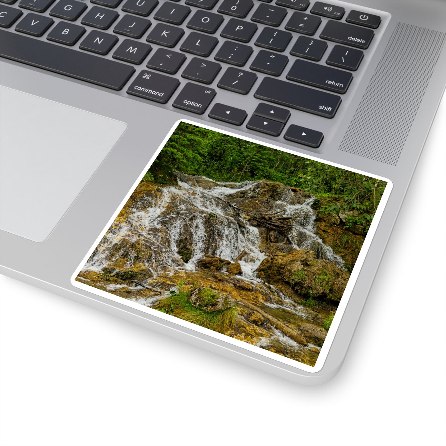 Square Stickers - Big Hill Springs Park Waterfall