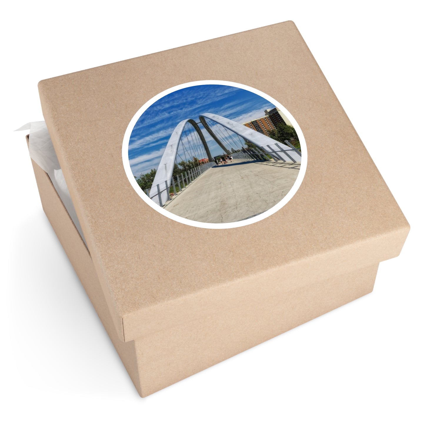 Round Stickers - George C. King Bridge
