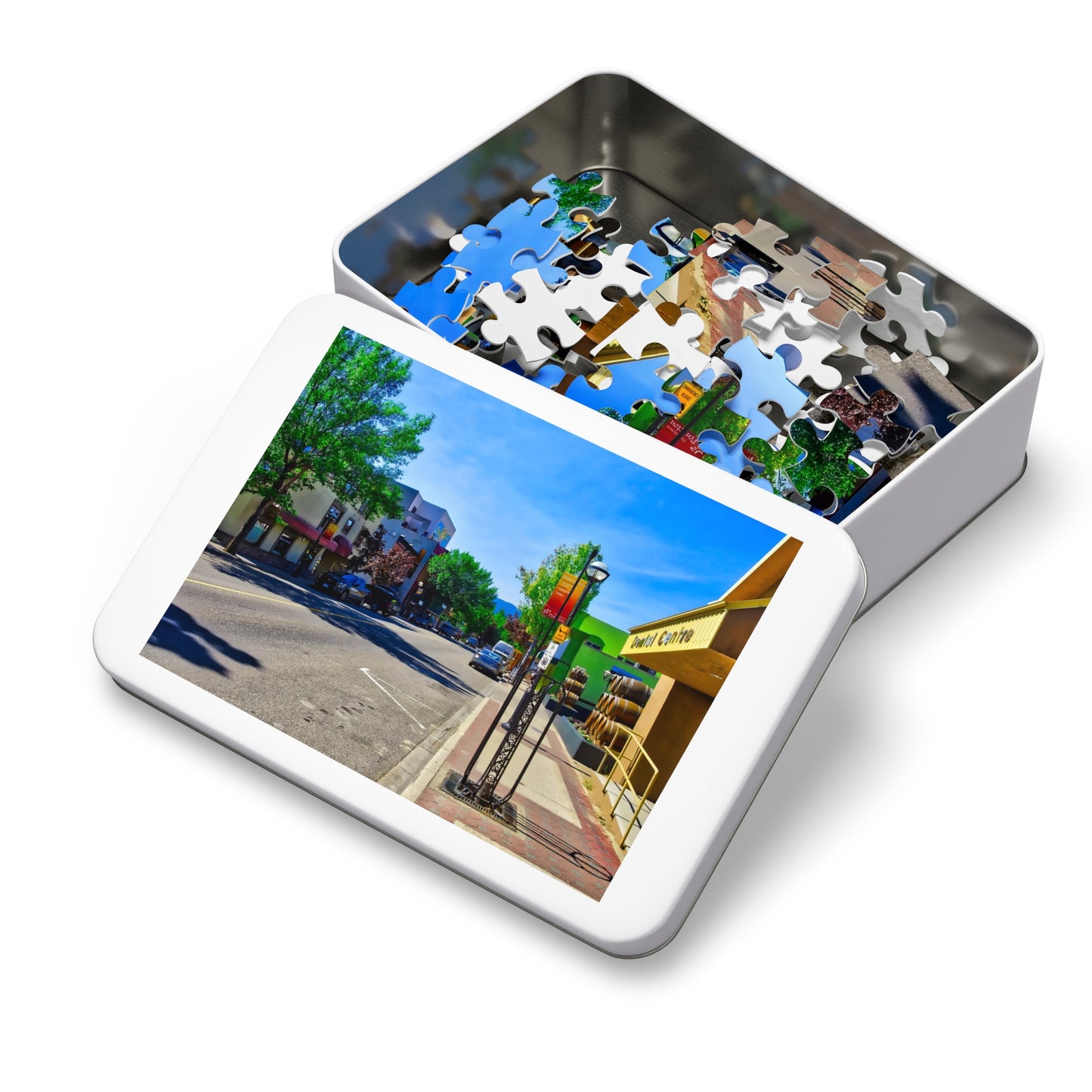 Jigsaw Puzzle (30, 110, 252, 500,1000-Piece) - Penticton Front Street HDR