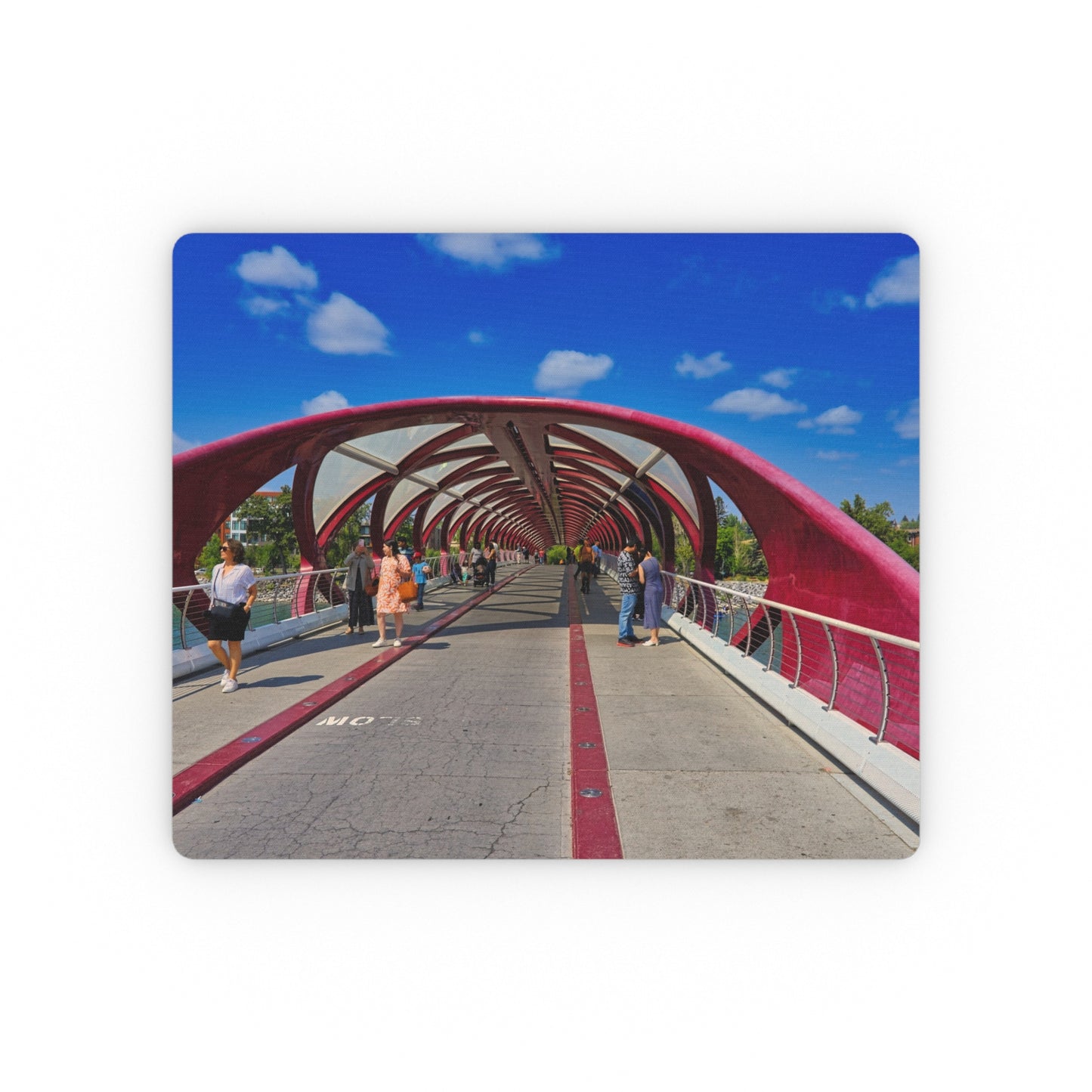 Rectangular Mousepad - Calgary Peace Bridge