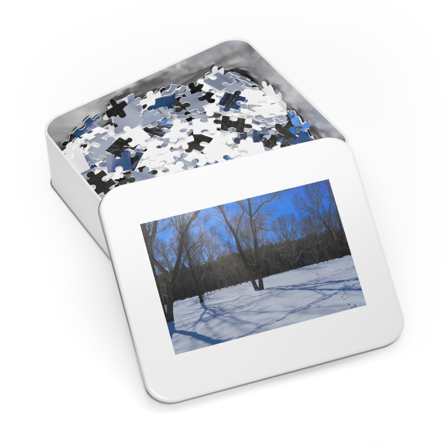 Jigsaw Puzzle (30, 110, 252, 500,1000-Piece) - Bowness Park Field Winter