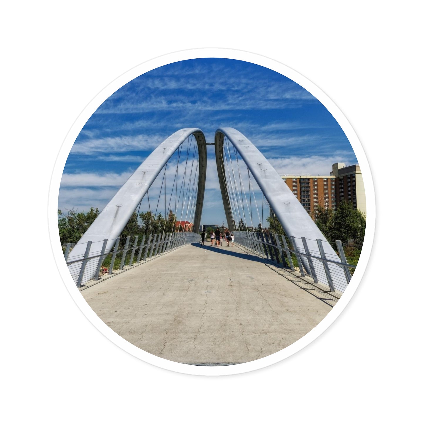 Round Stickers - George C. King Bridge