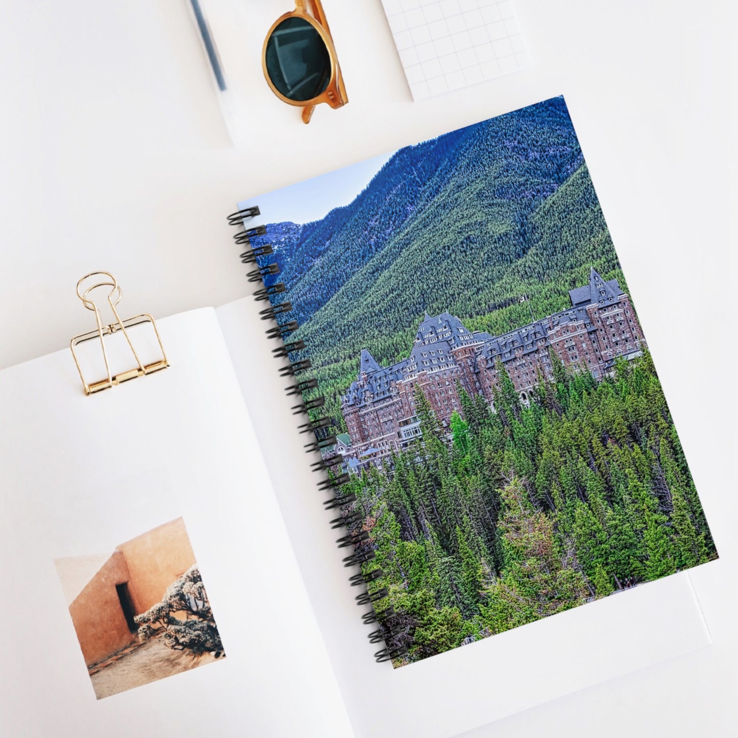 Ruled Line Spiral Notebook - Banff Springs Hotel Surprise Corner