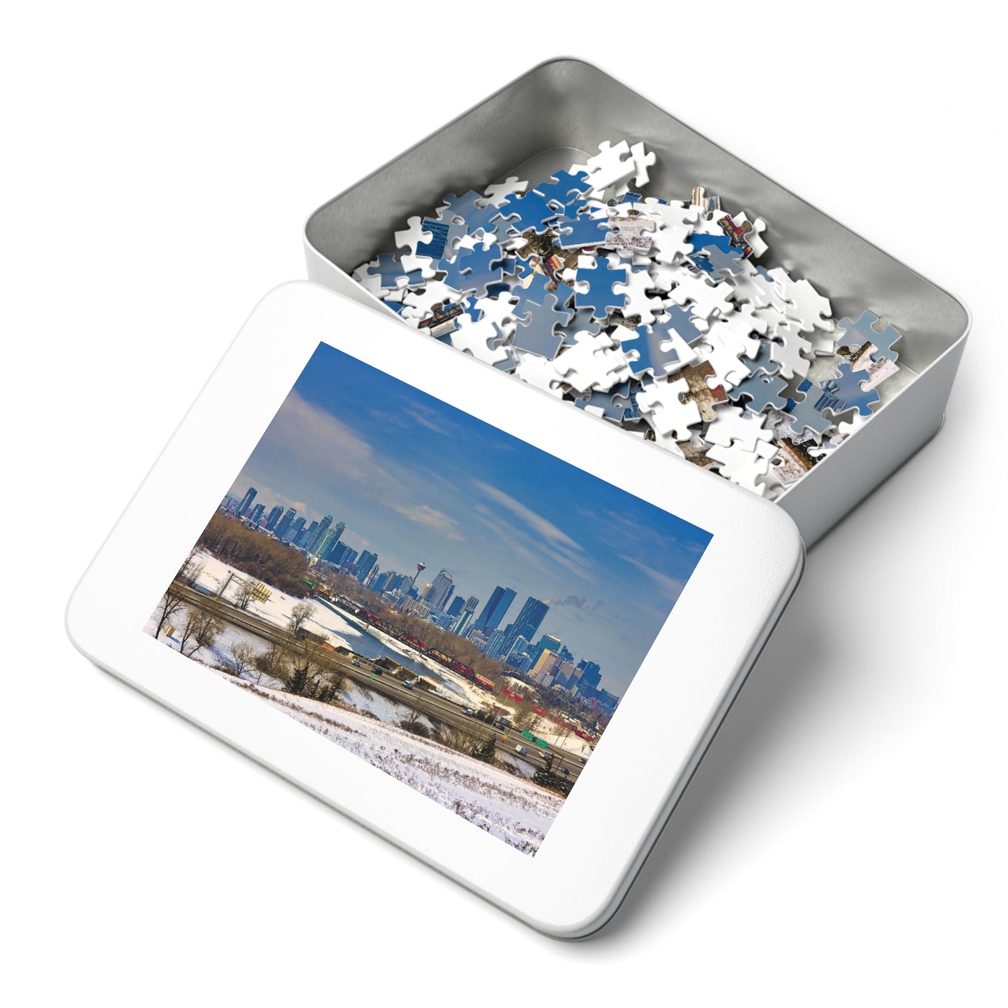 Jigsaw Puzzle (30, 110, 252, 500,1000-Piece) - Downtown Calgary Max Bell Centre Winter