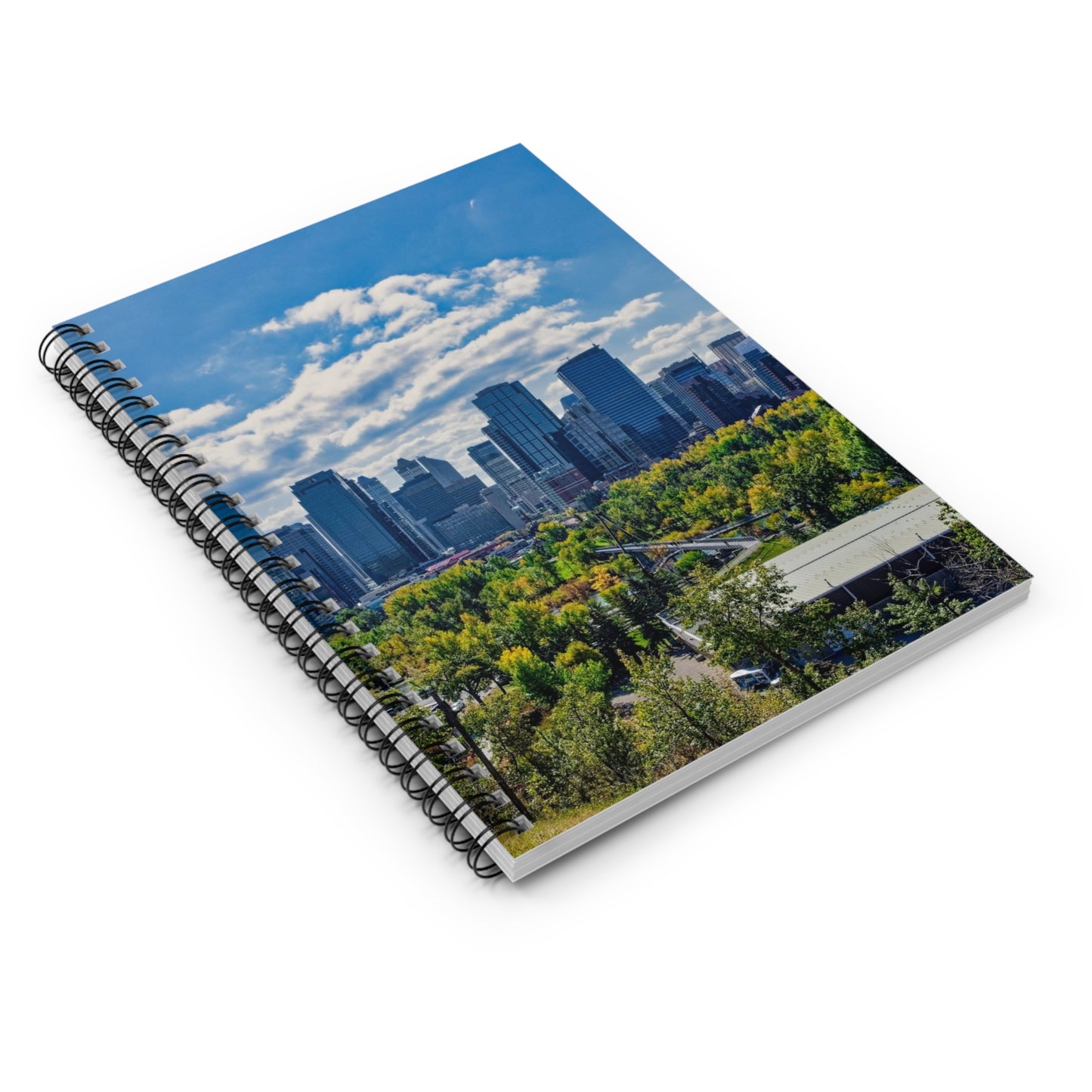 Ruled Line Spiral Notebook - Downtown Calgary McHugh Bluff Fall