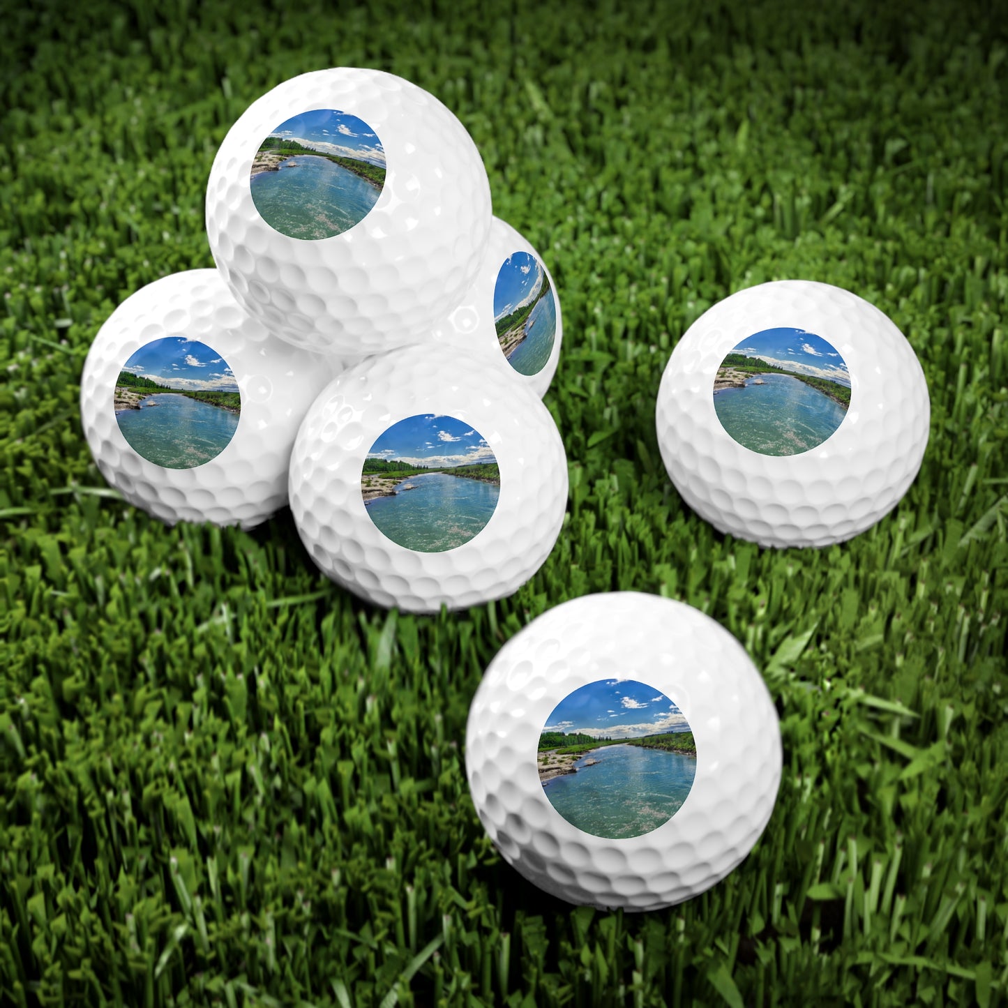 Golf Balls, 6pcs - Elbow River Weaselhead