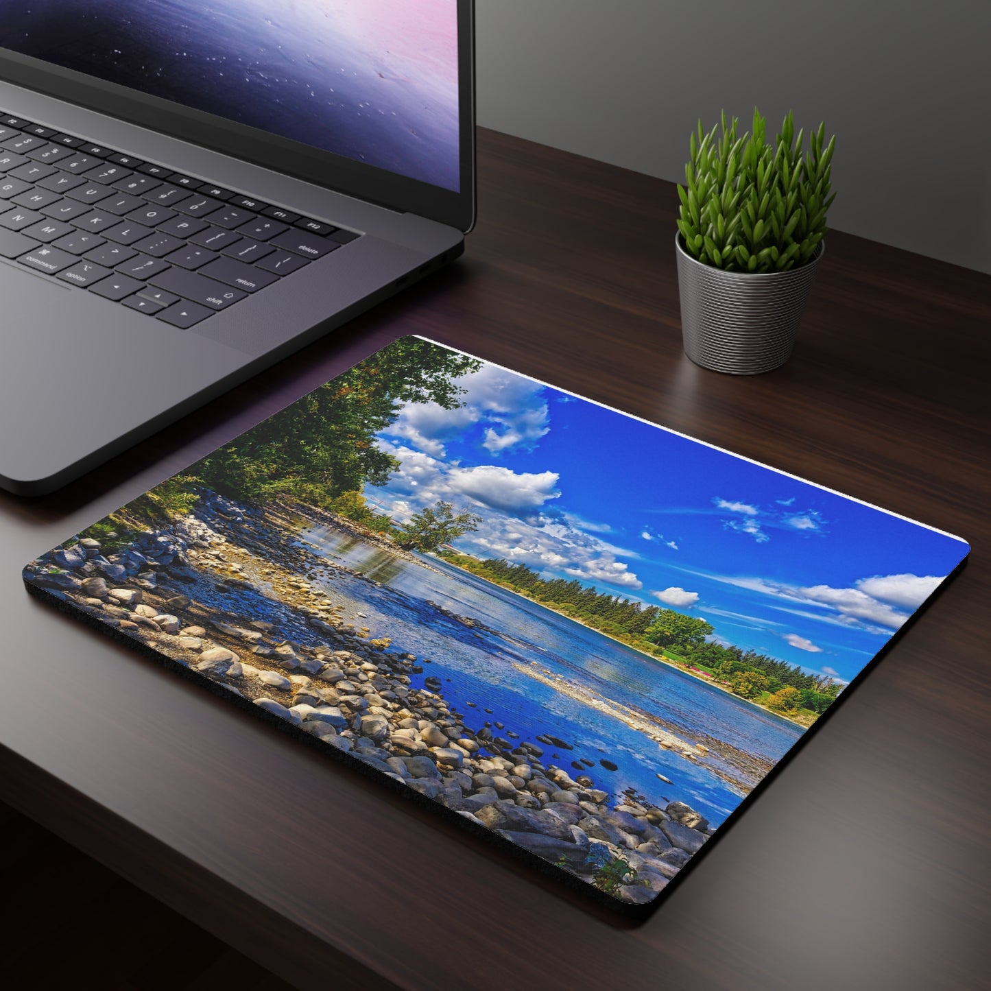 Rectangular Mouse Pad - Bowness Park Bow River Fall HDR