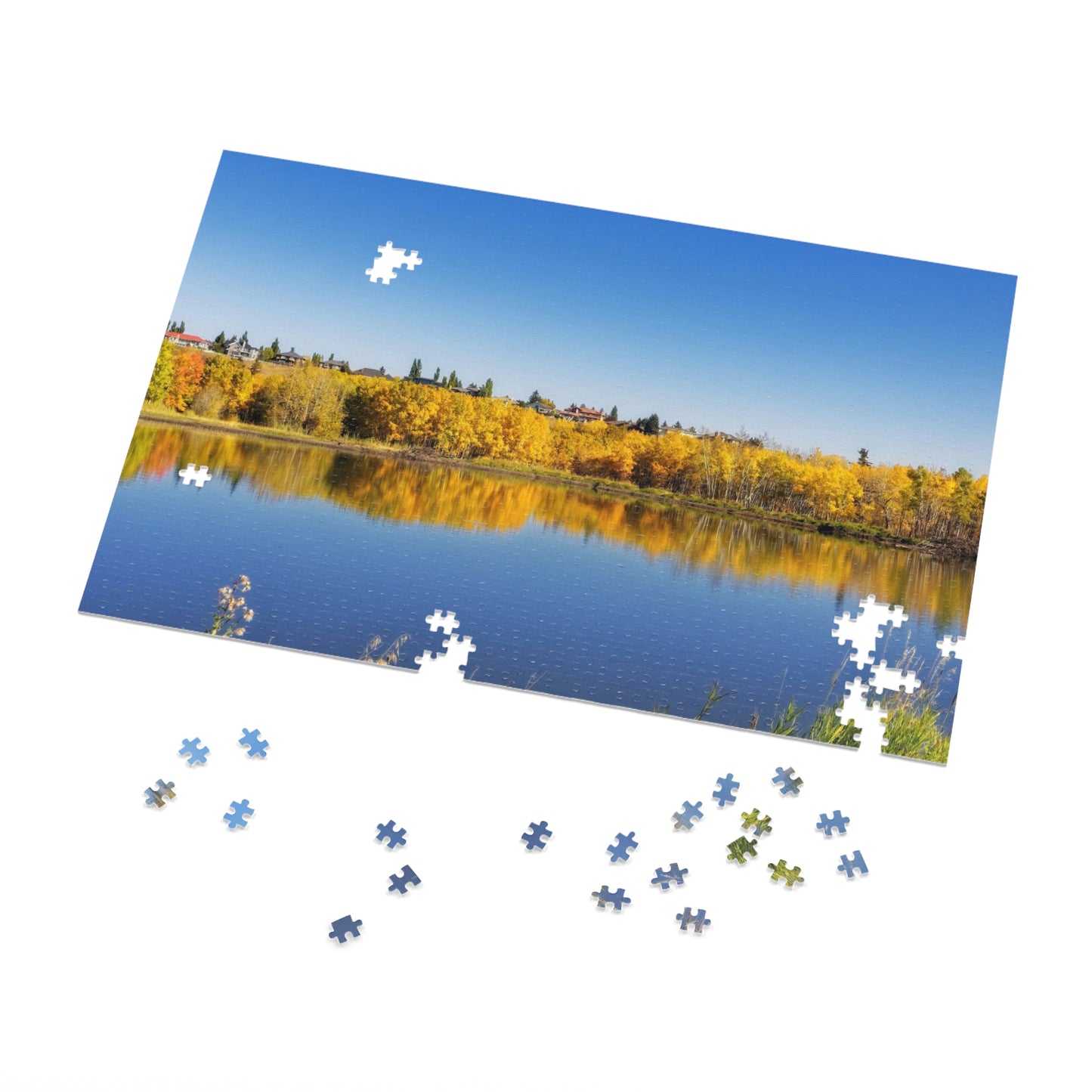 Jigsaw Puzzle (30, 110, 252, 500,1000-Piece) - Fish Creek Park Votier's Flats Pond Fall