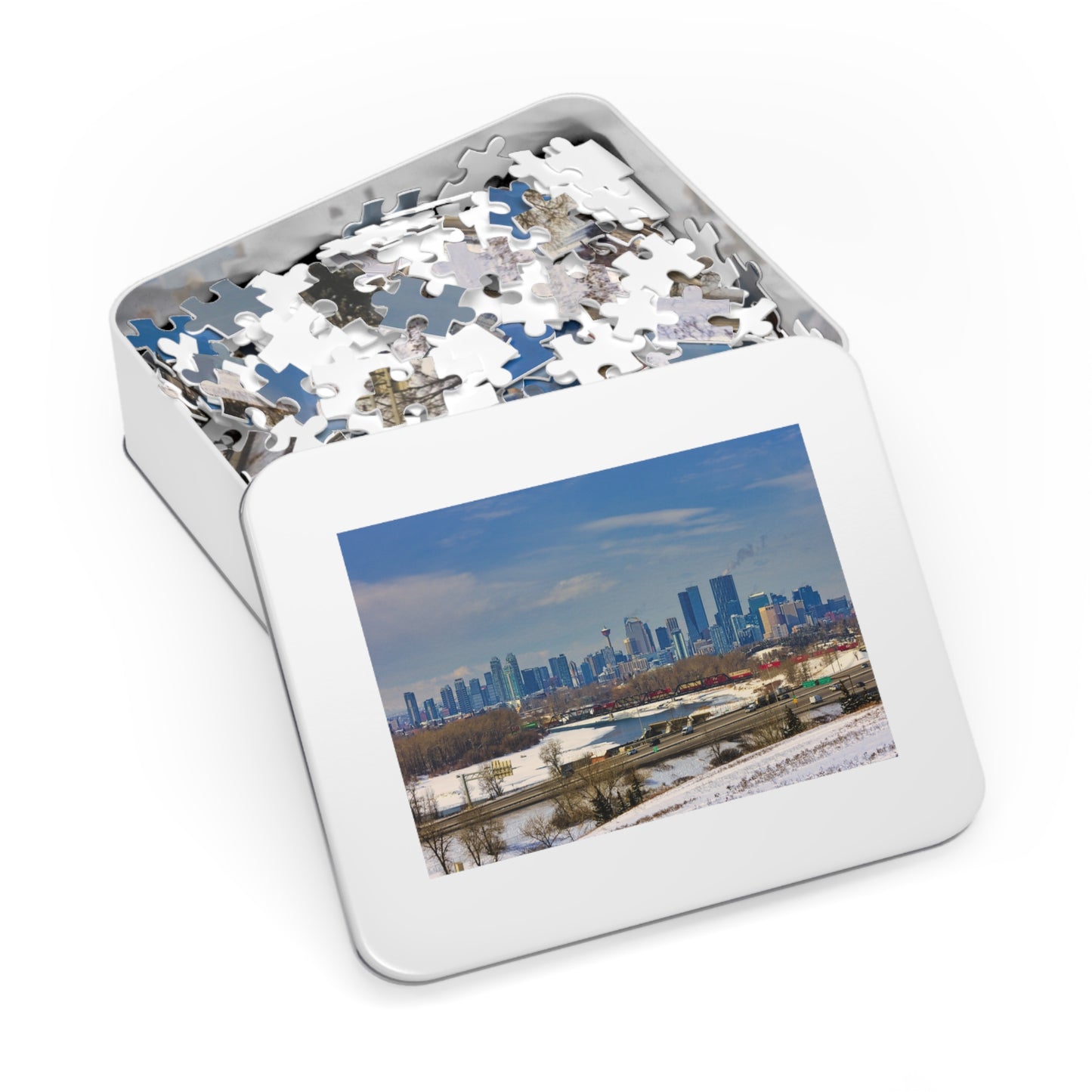 Jigsaw Puzzle (30, 110, 252, 500,1000-Piece) - Downtown Calgary Max Bell Centre Winter