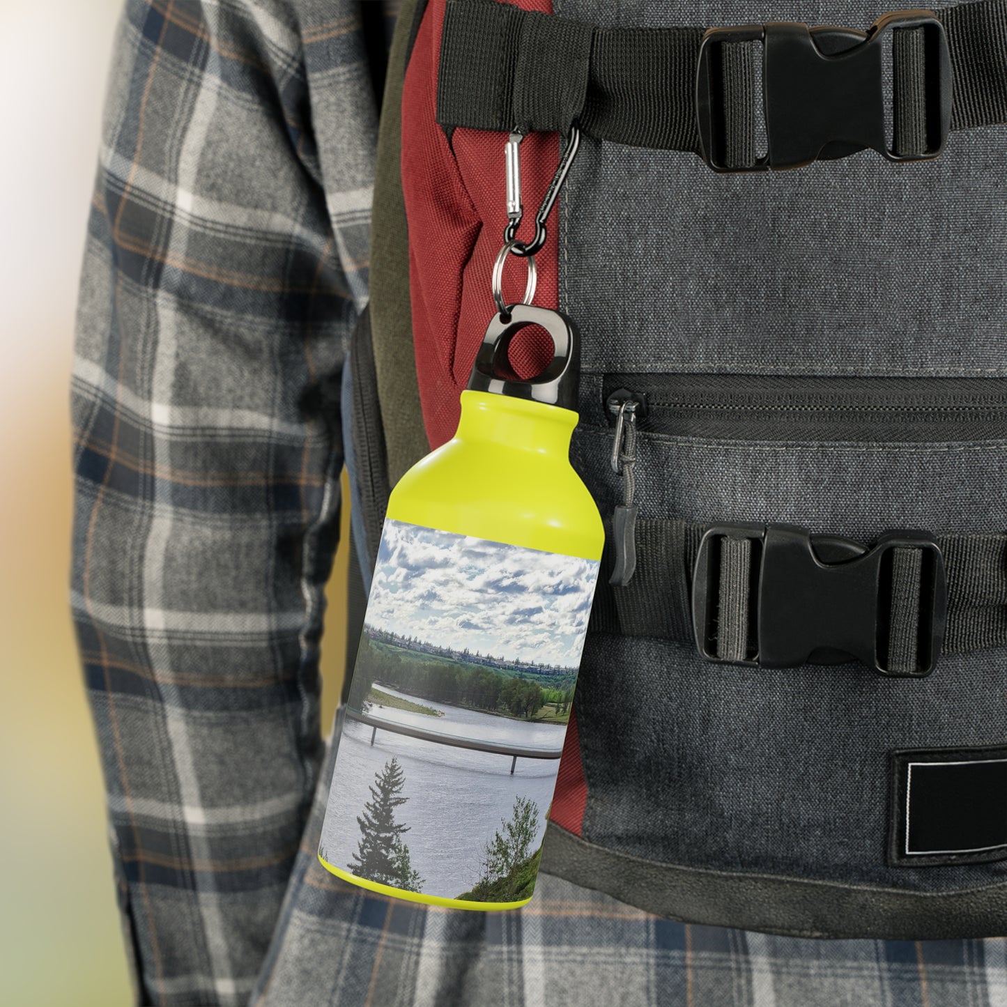 Oregon Sport Bottle - Bow River Fish Creek Park Mallard Point HDR