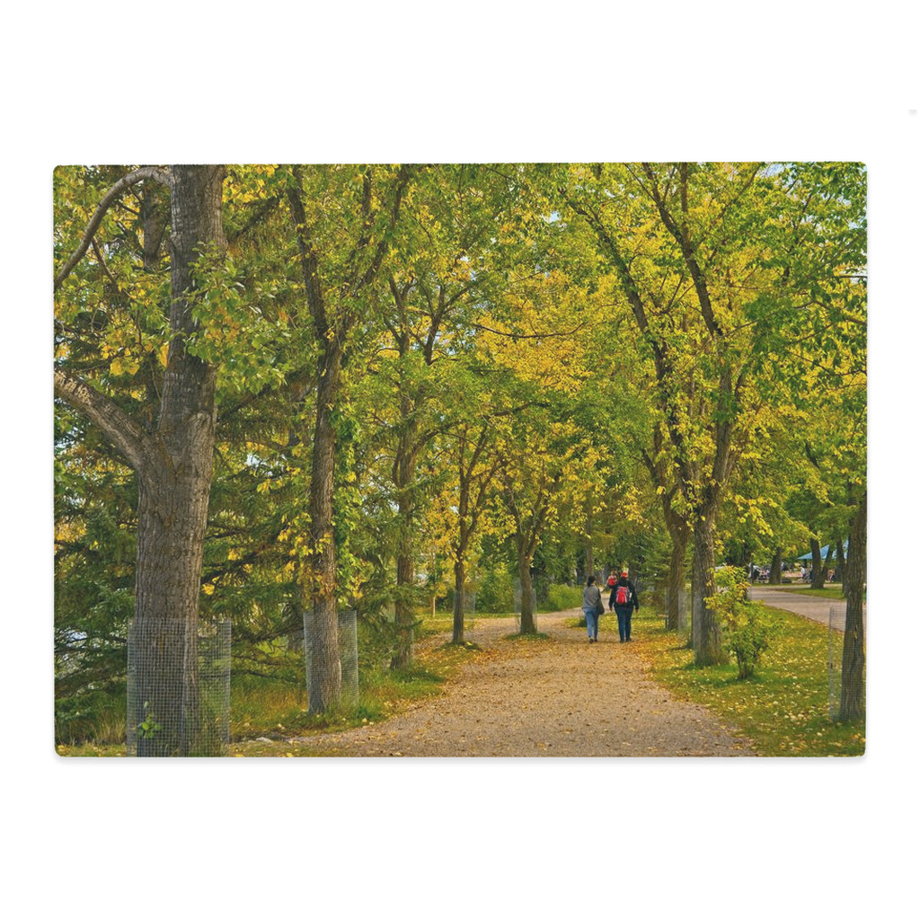 Glass Cutting Boards - Bowness Park Pathway Fall