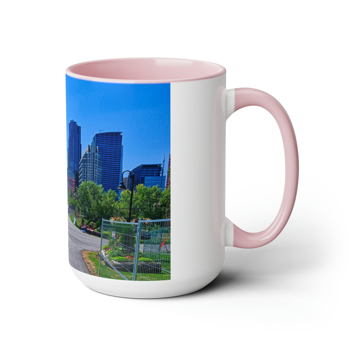 Accent Coffee Mugs, 15oz - Downtown Calgary Prince's Island Park HDR