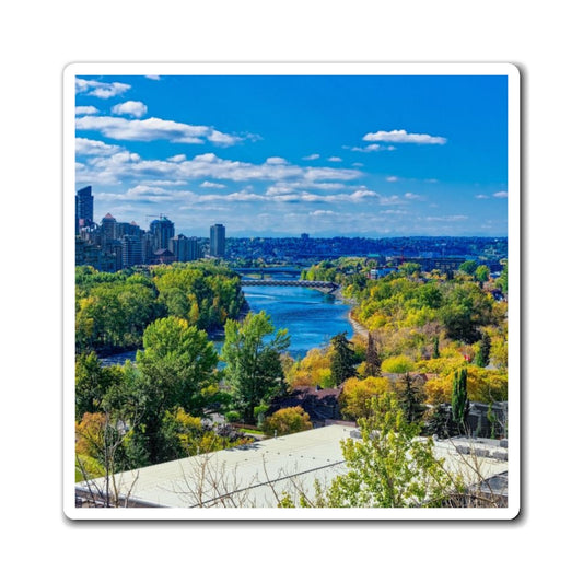 Magnets - Bow River Peace Bridge McHugh Bluff Fall HDR