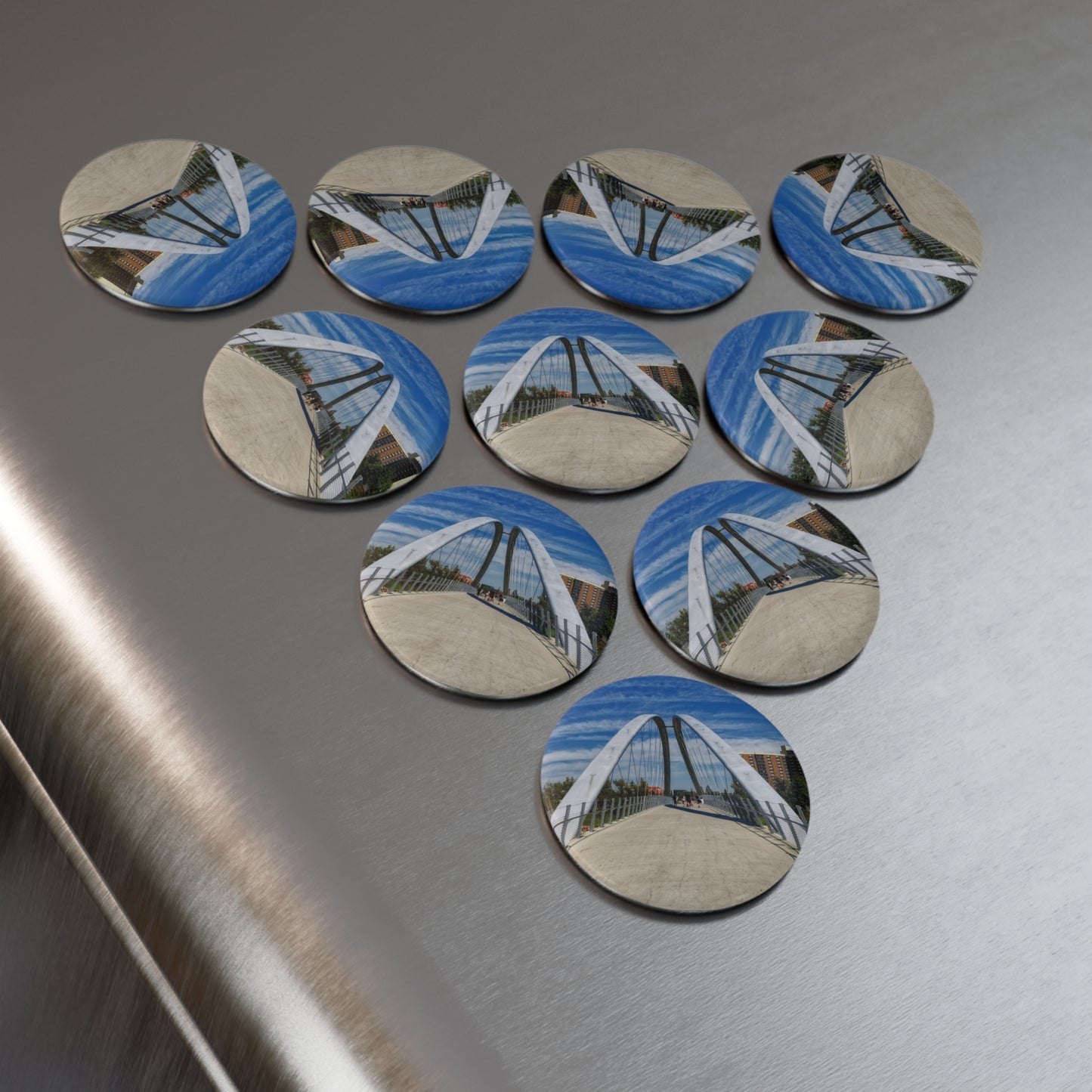 Button Magnet, Round (1 & 10 pcs) - George C. King Bridge