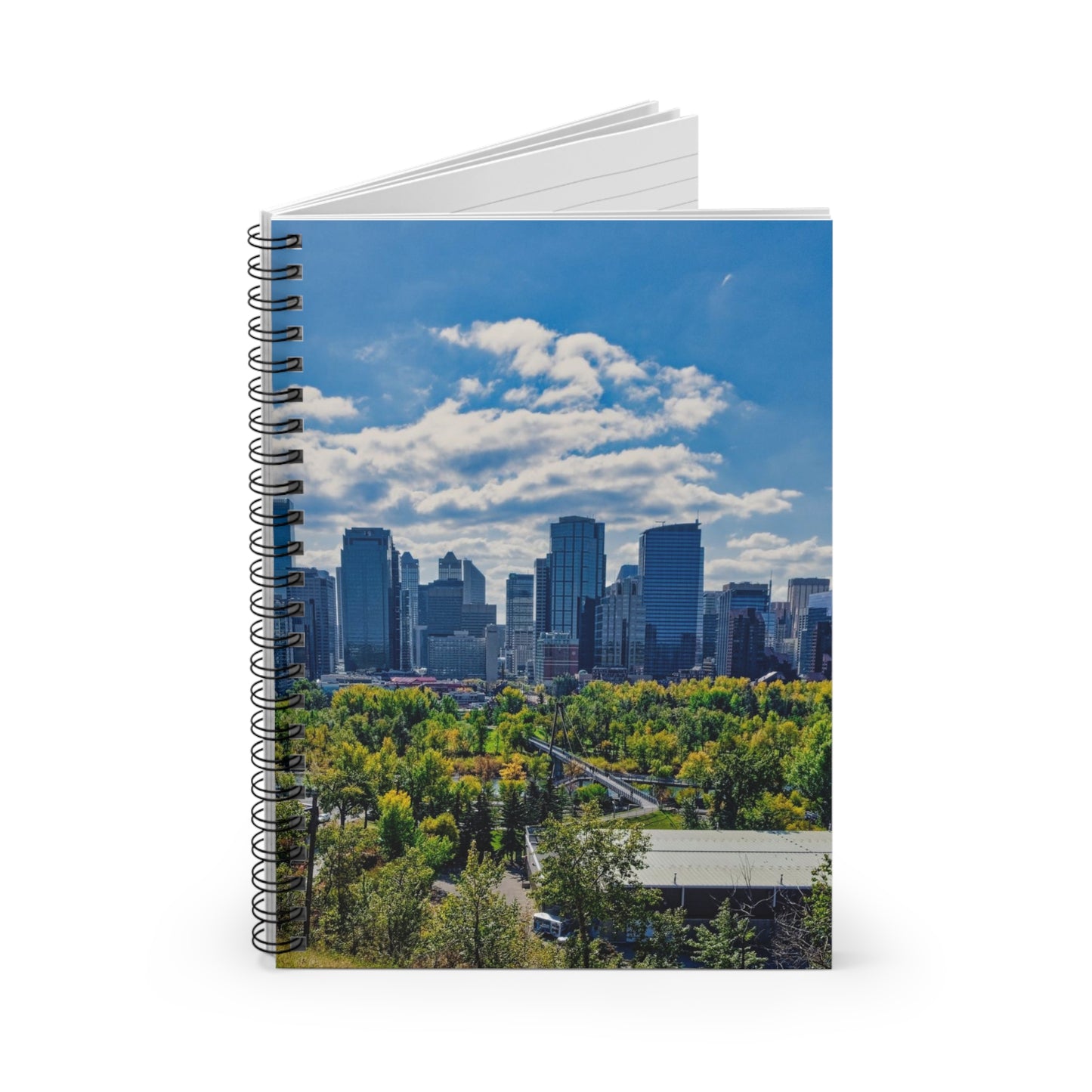 Ruled Line Spiral Notebook - Downtown Calgary McHugh Bluff Fall