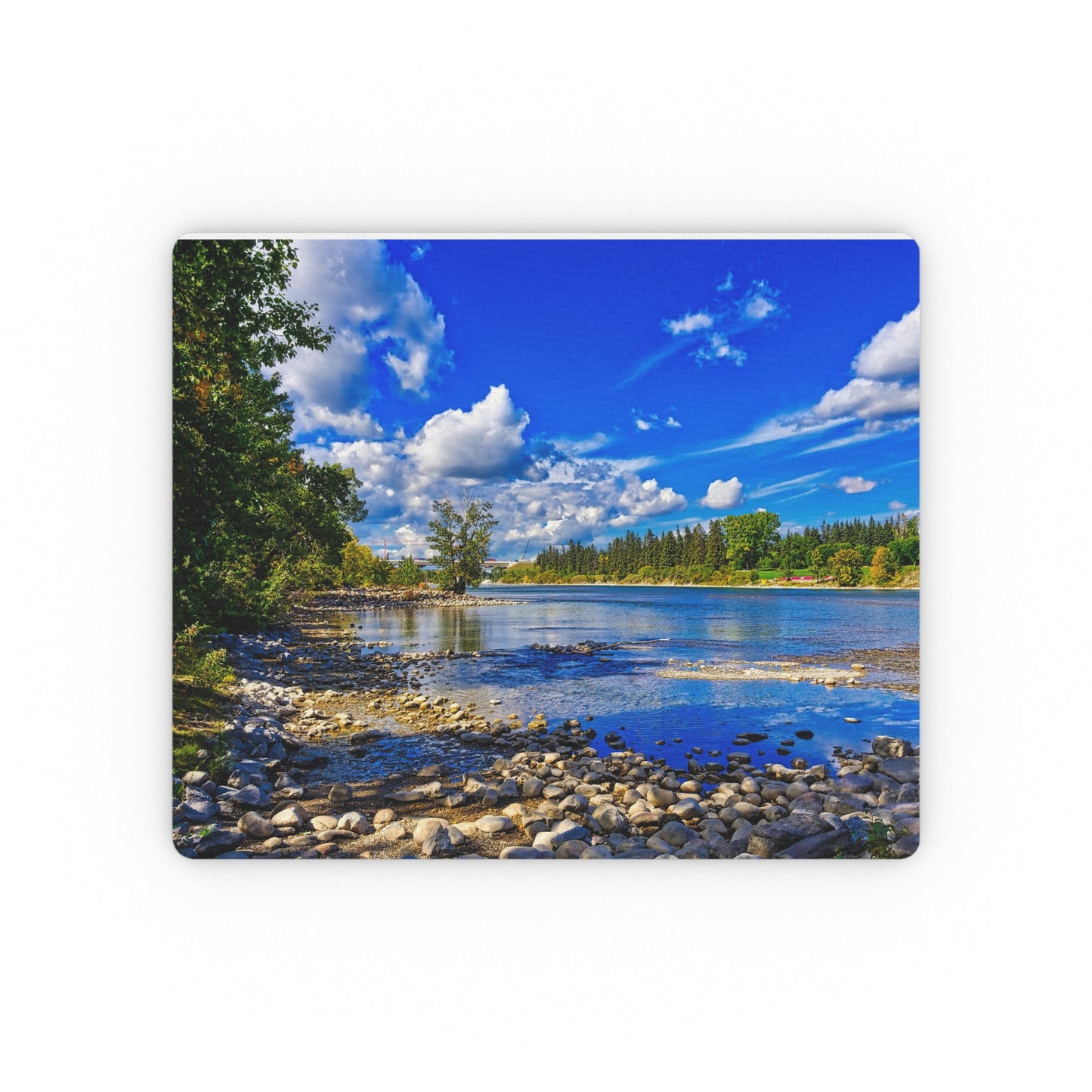 Rectangular Mouse Pad - Bowness Park Bow River Fall HDR