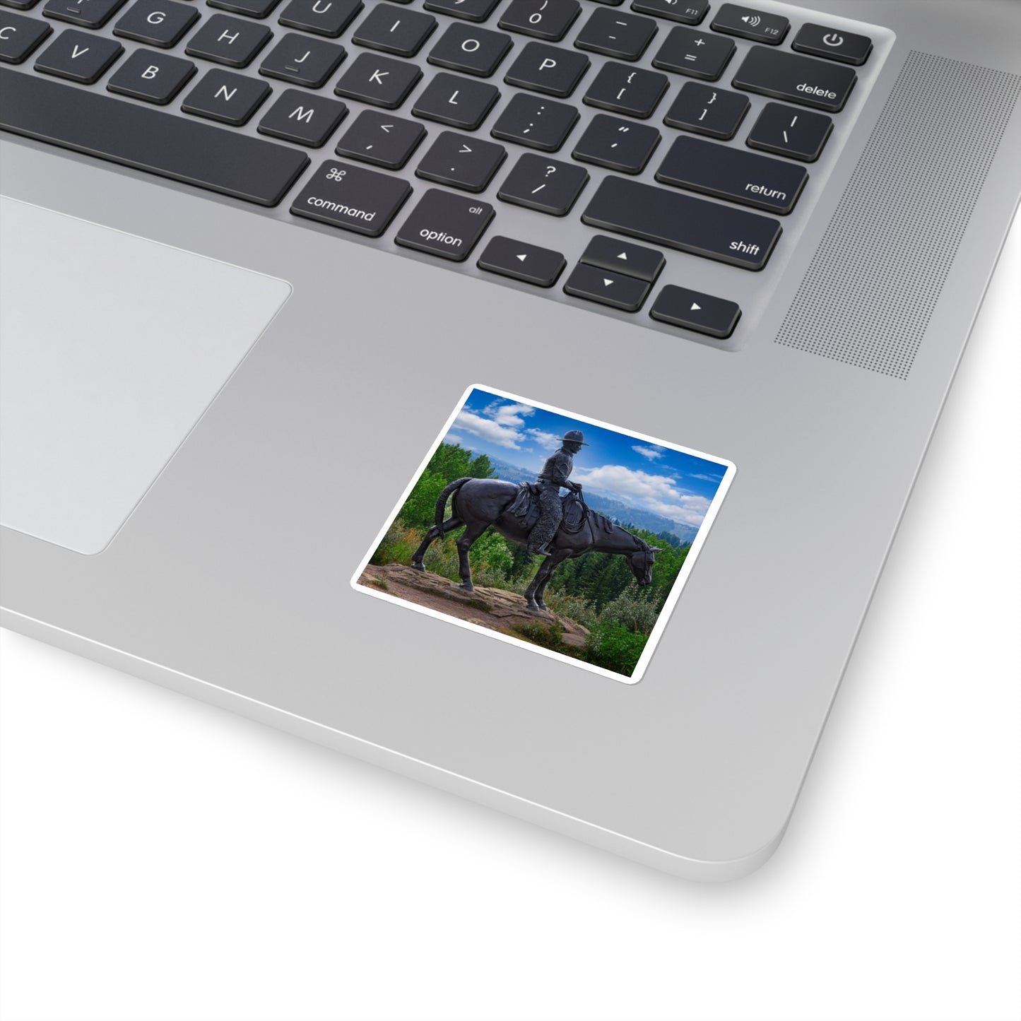 Square Stickers - Men of Vision Statue