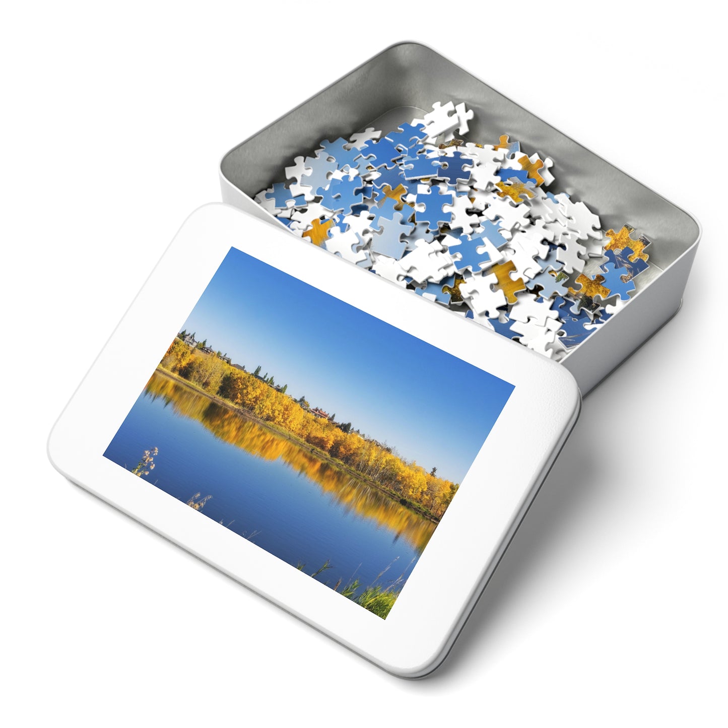 Jigsaw Puzzle (30, 110, 252, 500,1000-Piece) - Fish Creek Park Votier's Flats Pond Fall