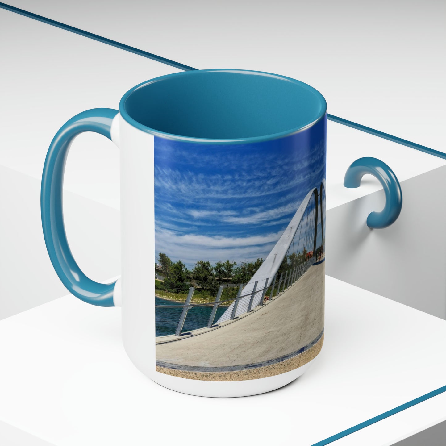 Accent Coffee Mugs, 15oz - George C. King Bridge