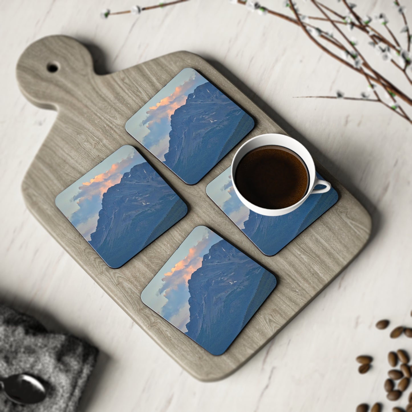 Coasters - Lake Louise Mountain Sunset