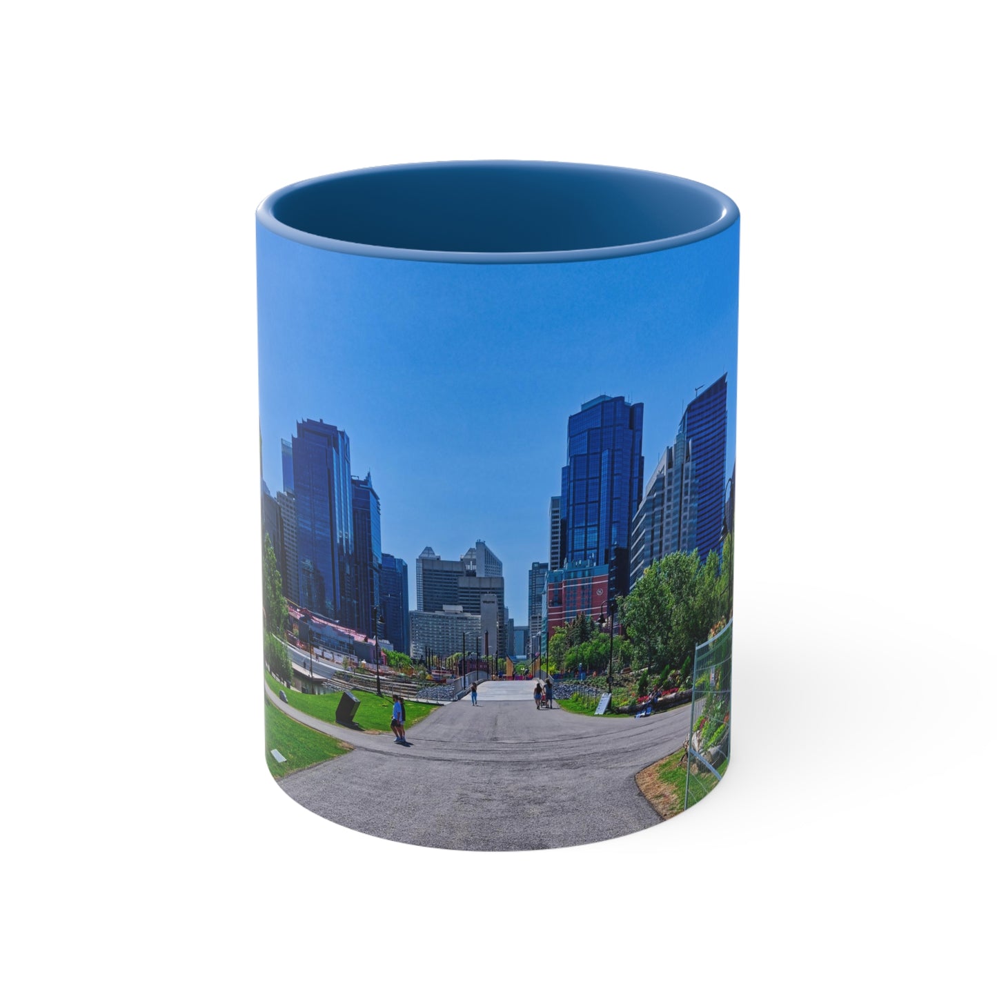 Accent Coffee Mug, 11oz - Downtown Calgary Prince's Island Park HDR