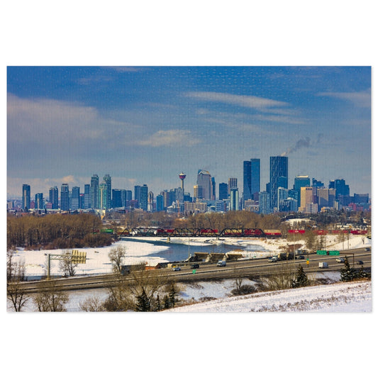 Jigsaw Puzzle (30, 110, 252, 500,1000-Piece) - Downtown Calgary Max Bell Centre Winter