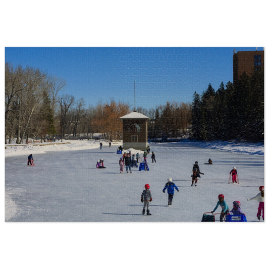 Jigsaw Puzzle (30, 110, 252, 500,1000-Piece) - Bowness Park Lagoon Winter