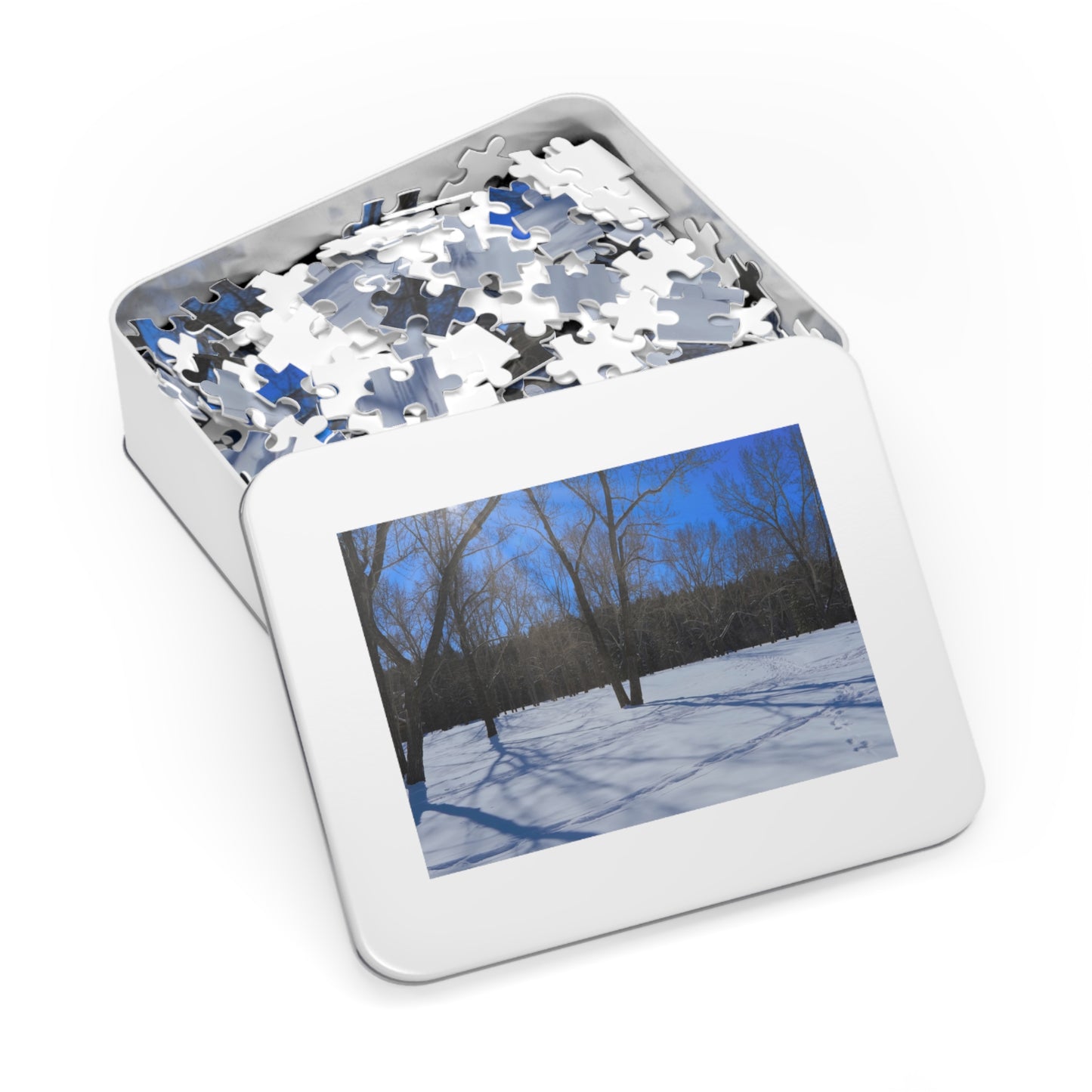 Jigsaw Puzzle (30, 110, 252, 500,1000-Piece) - Bowness Park Field Winter