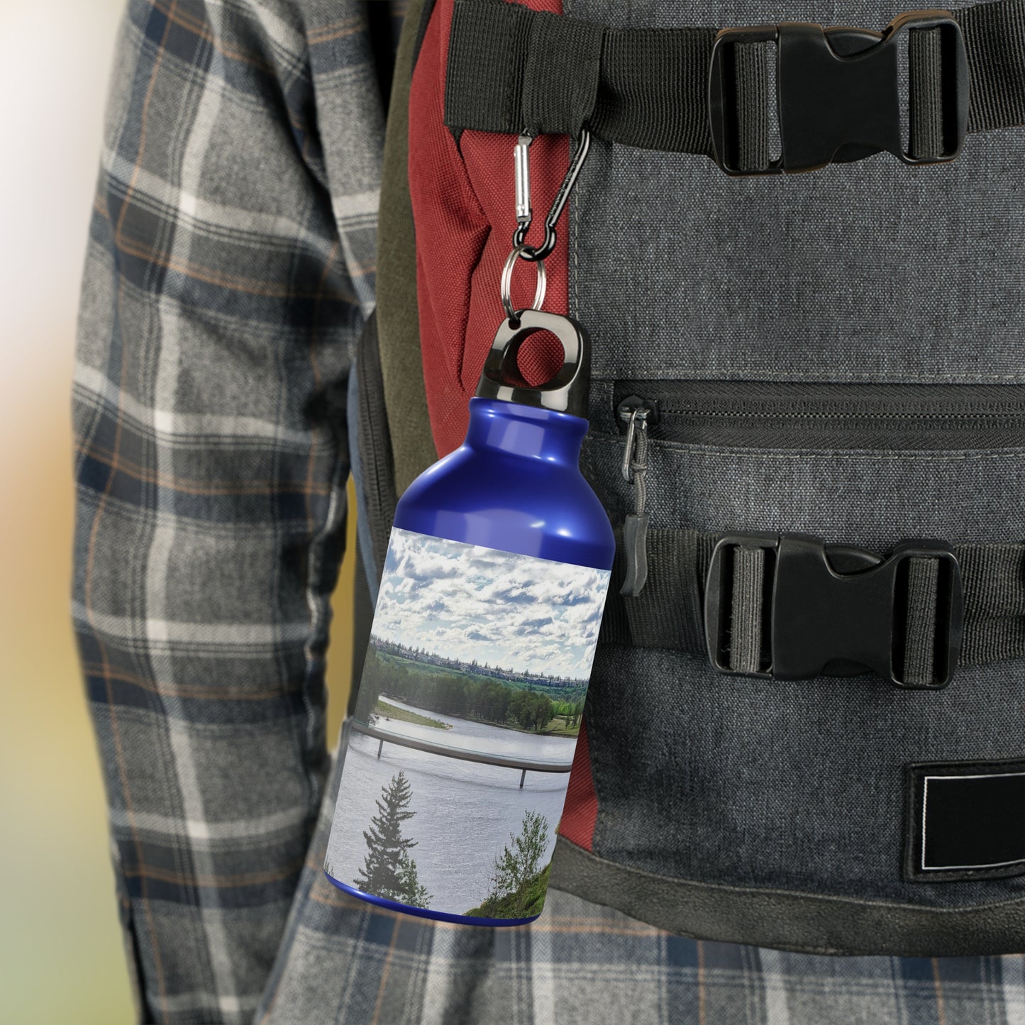 Oregon Sport Bottle - Bow River Fish Creek Park Mallard Point HDR