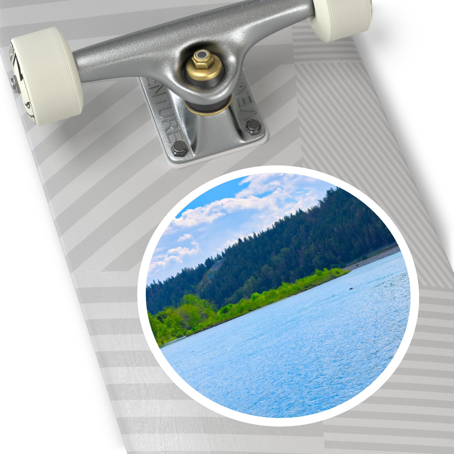 Round Stickers - Edworthy Park Bow River