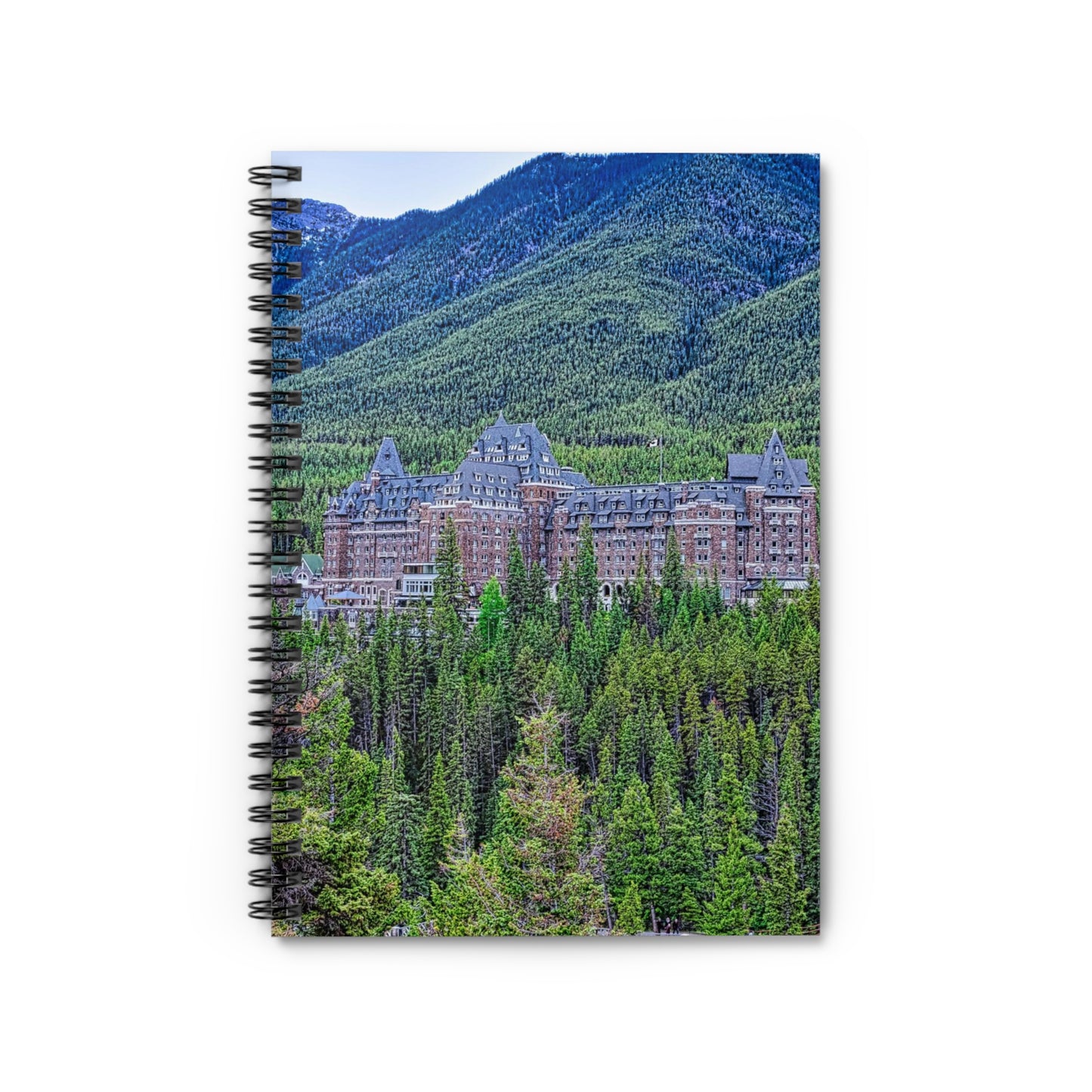 Ruled Line Spiral Notebook - Banff Springs Hotel Surprise Corner